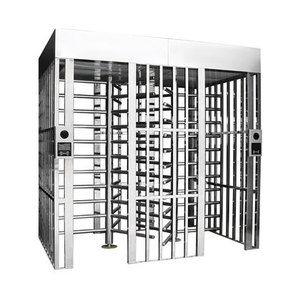 品質  One Full Height Fingerprint Security Entry Gate Turnstile Double Door Security Pedestrian Gate 工場
