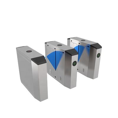 品質  High security RFID face recognition fingerprint access control flap turnstile barrier gate for gym and park 工場