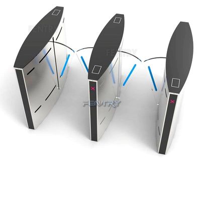 品質  304 Stainless Steel ESD Entrance Systems Designer Turnstile Smart Waist Industrial Security Gate Flap Barrier 工場