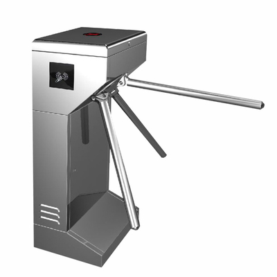 304 stainless steel security access control communication connect semi-automatic stainless steel barrier gate tripod turnstile gate